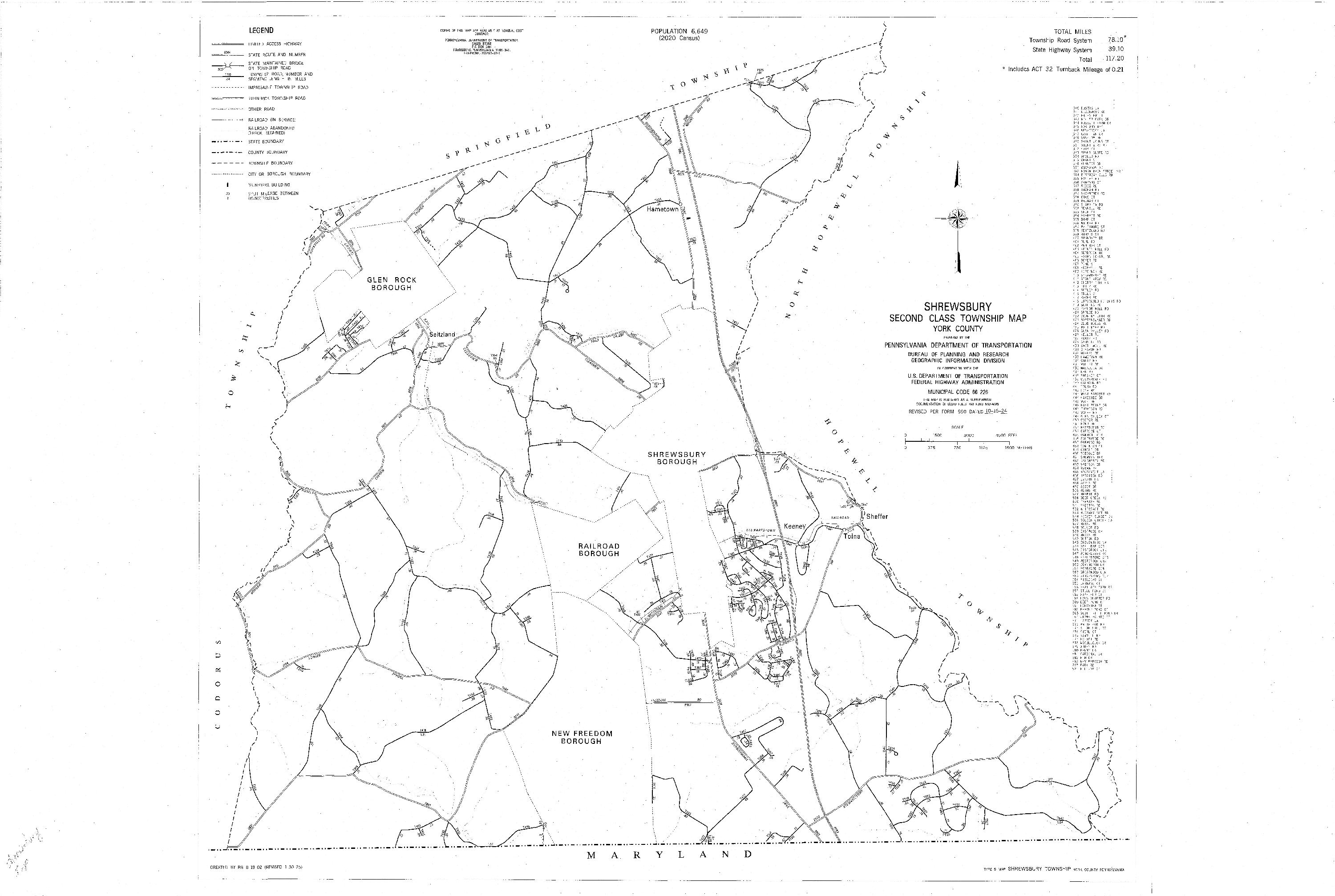 Shrewsbury Twp map 2024